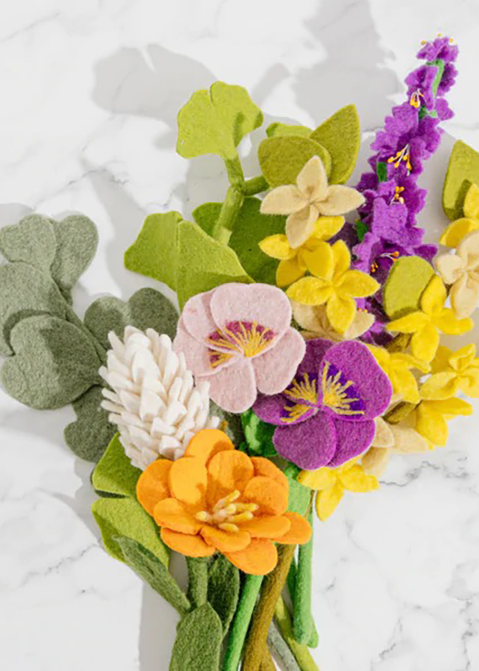 Global Goods Partners Desert Palm Felt Flower Bouquet