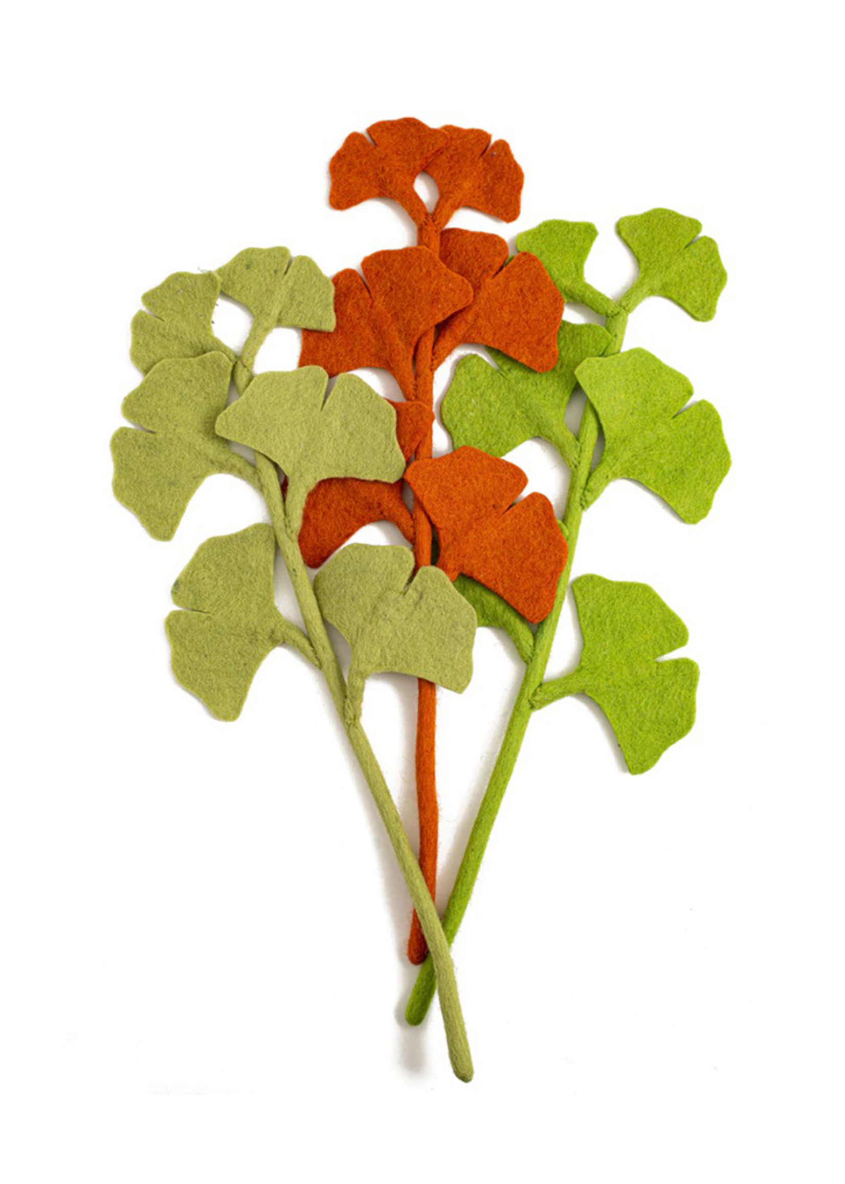 Global Goods Partners FINAL SALE - Felt Gingko Leaves