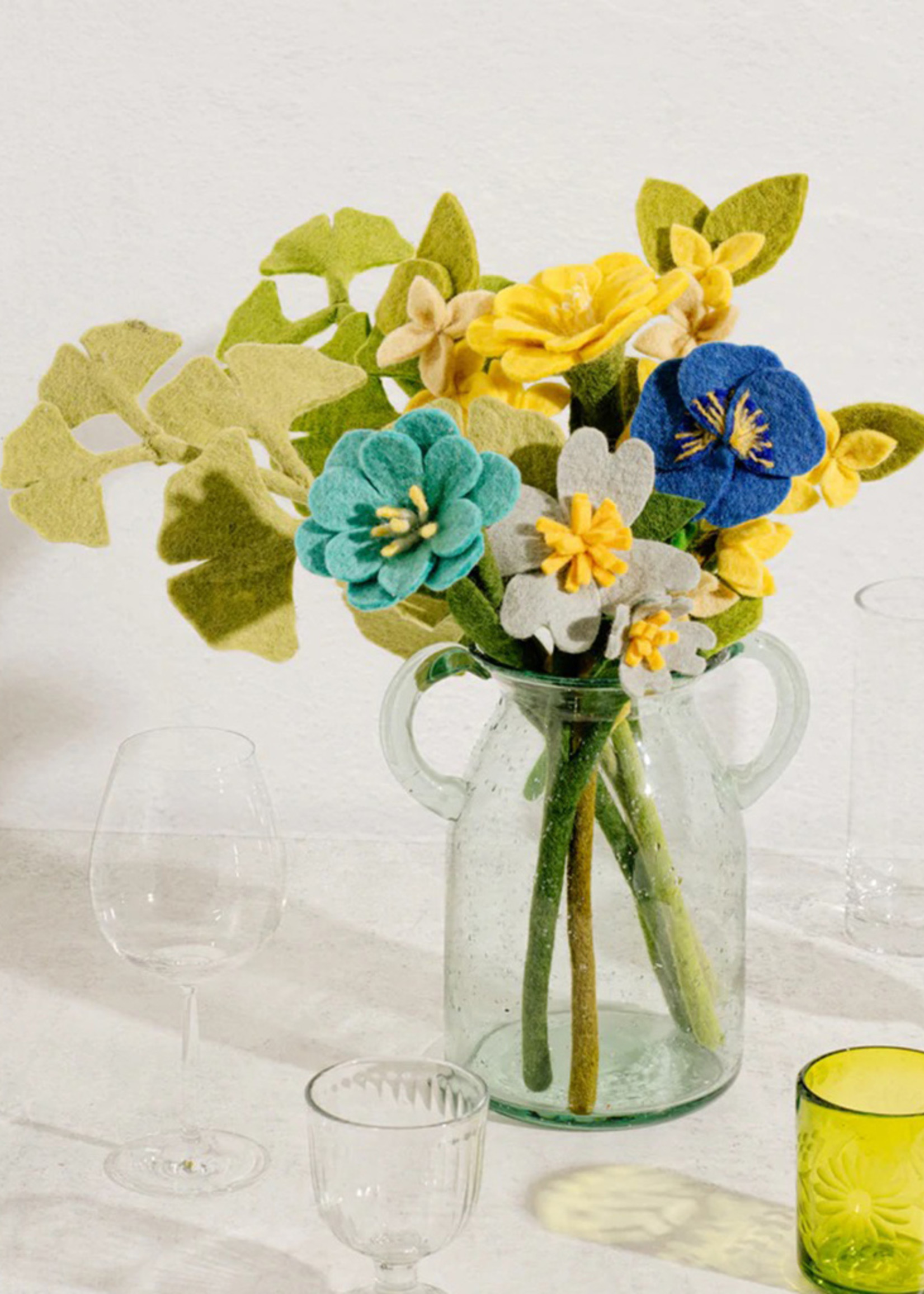 Global Goods Partners FINAL SALE - Felt Gingko Leaves