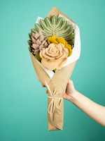 Global Goods Partners Desert Palm Felt Flower Bouquet