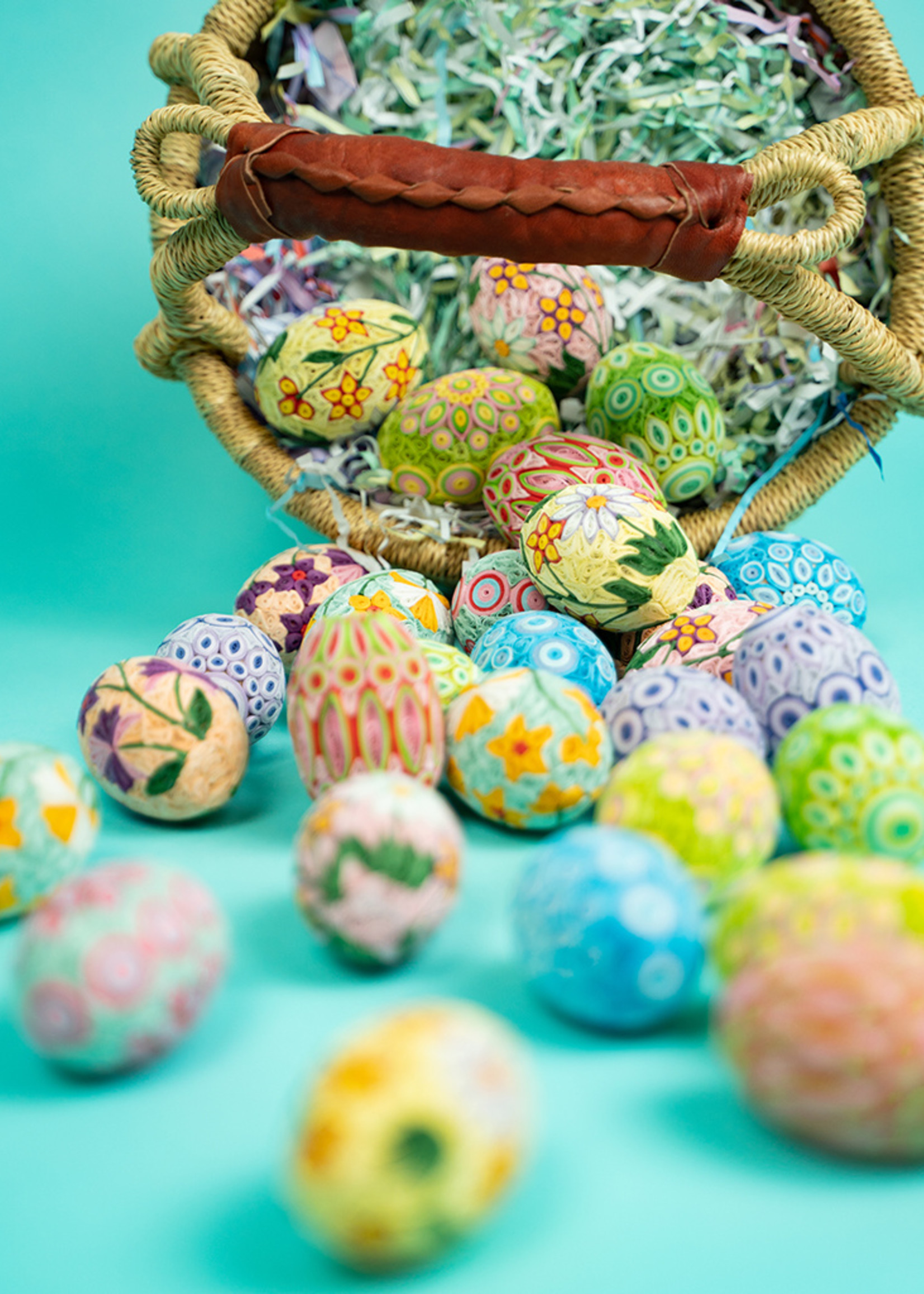 SERRV Quilled Spring Garden Easter Egg Set