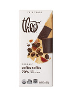 Theo Chocolate Coffee Toffee 70% Dark Chocolate Bar