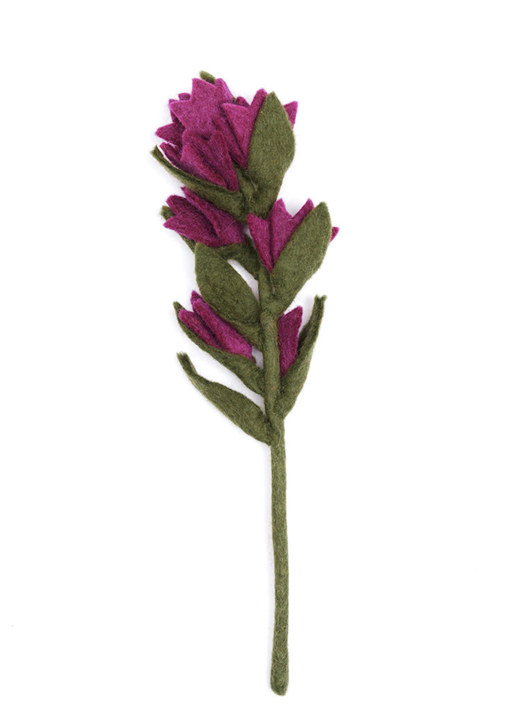 Global Goods Partners FINAL SALE - Felt Indian Paint Brush Flower