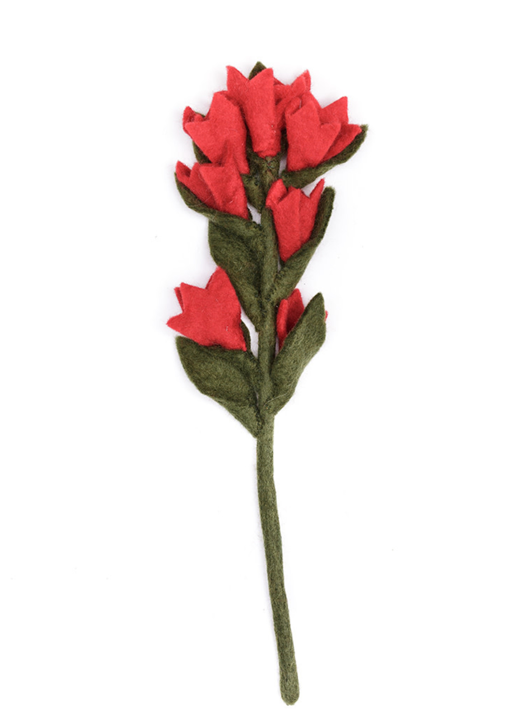 Global Goods Partners FINAL SALE - Felt Indian Paint Brush Flower