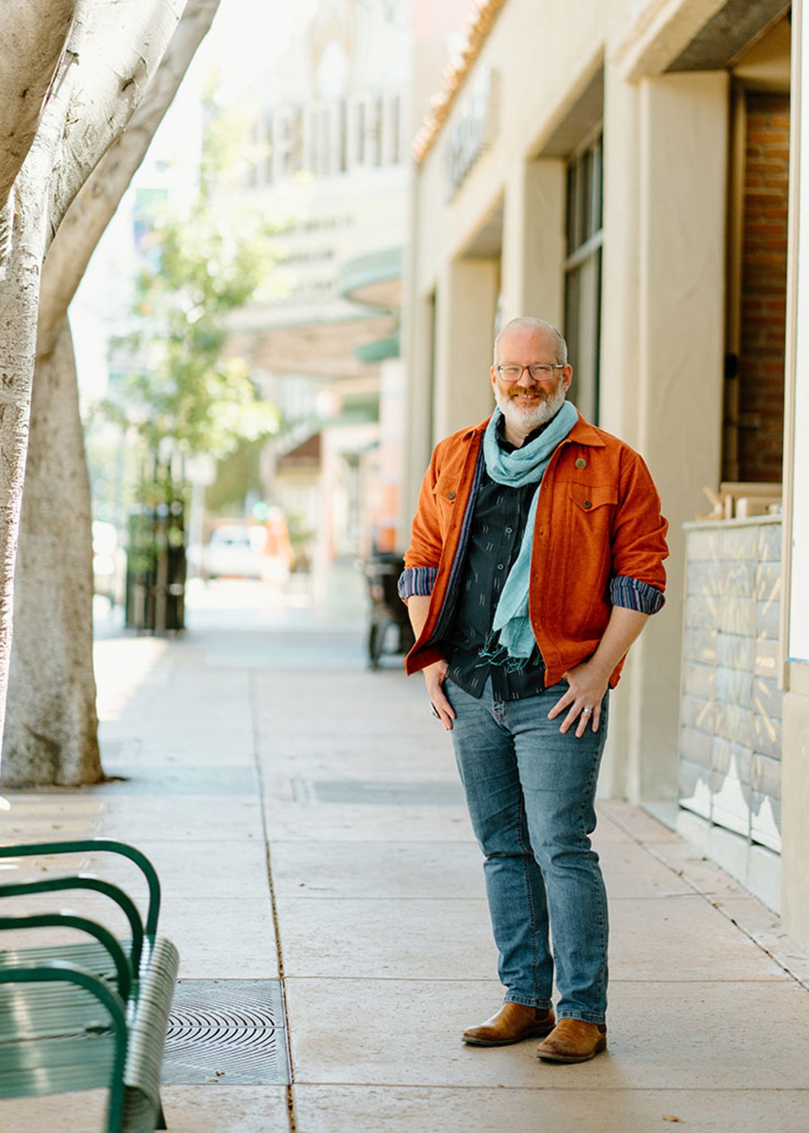 Ganesh Himal Orange Jean-Style Jacket