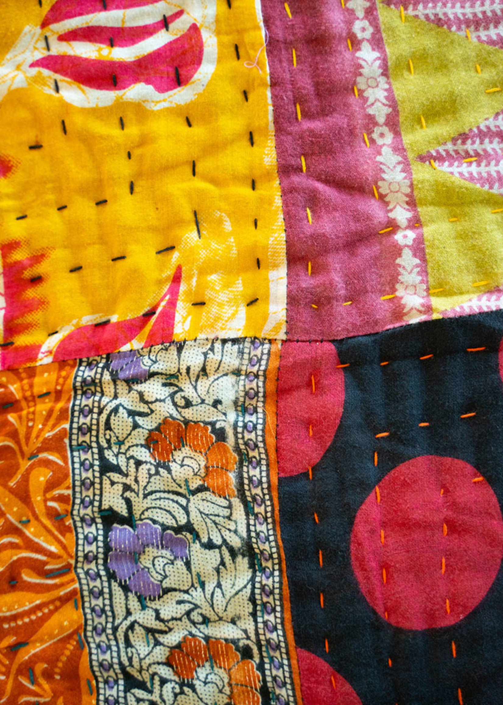 SERRV Queen Size Kantha Quilt #21