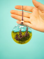 Pampeana California Lupine Glass Ornament