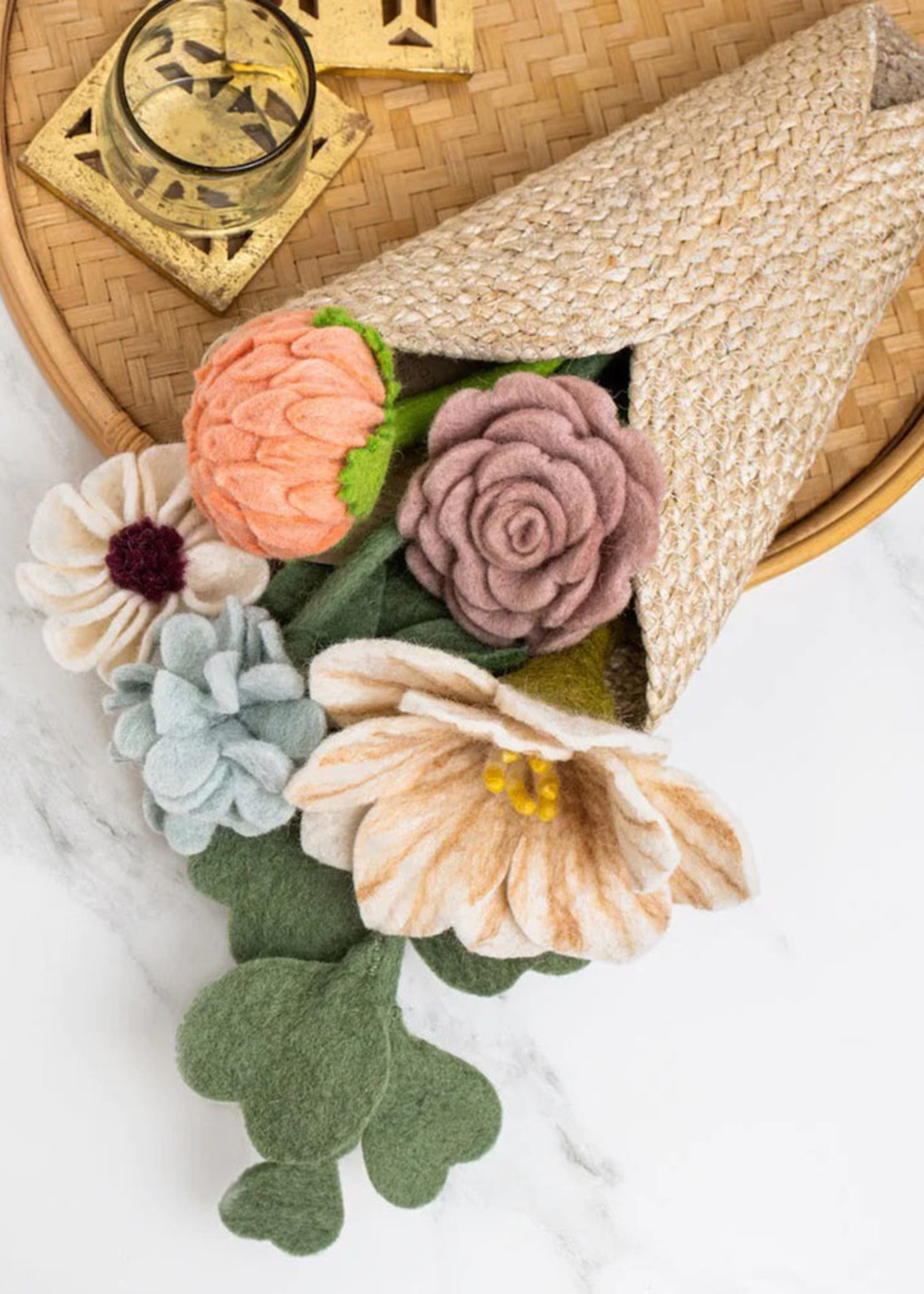 Handmade Felt Flowers from HumanKind Fair trade - HumanKind Fair Trade