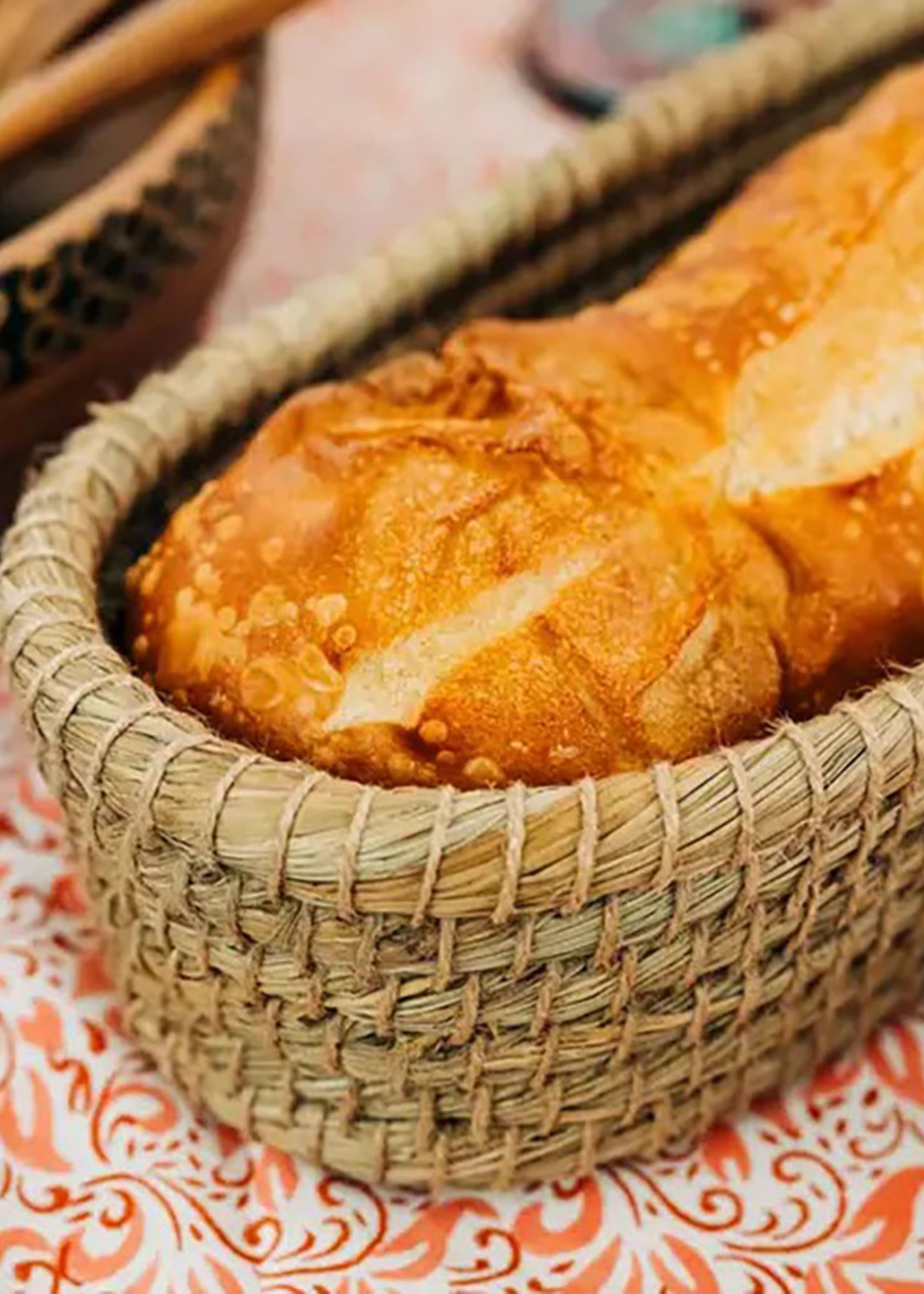 Ten Thousand Villages Toasty Long Bread Warmer Basket