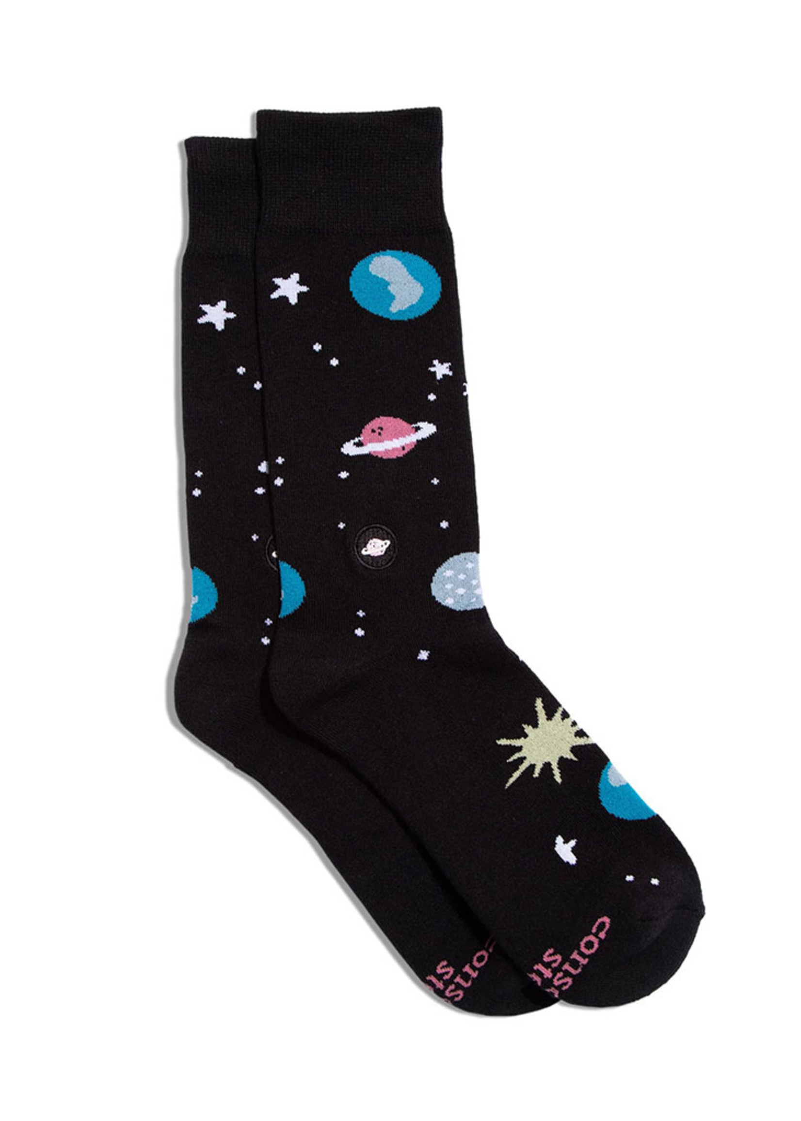 Conscious Step Men's Socks Support Space Explore