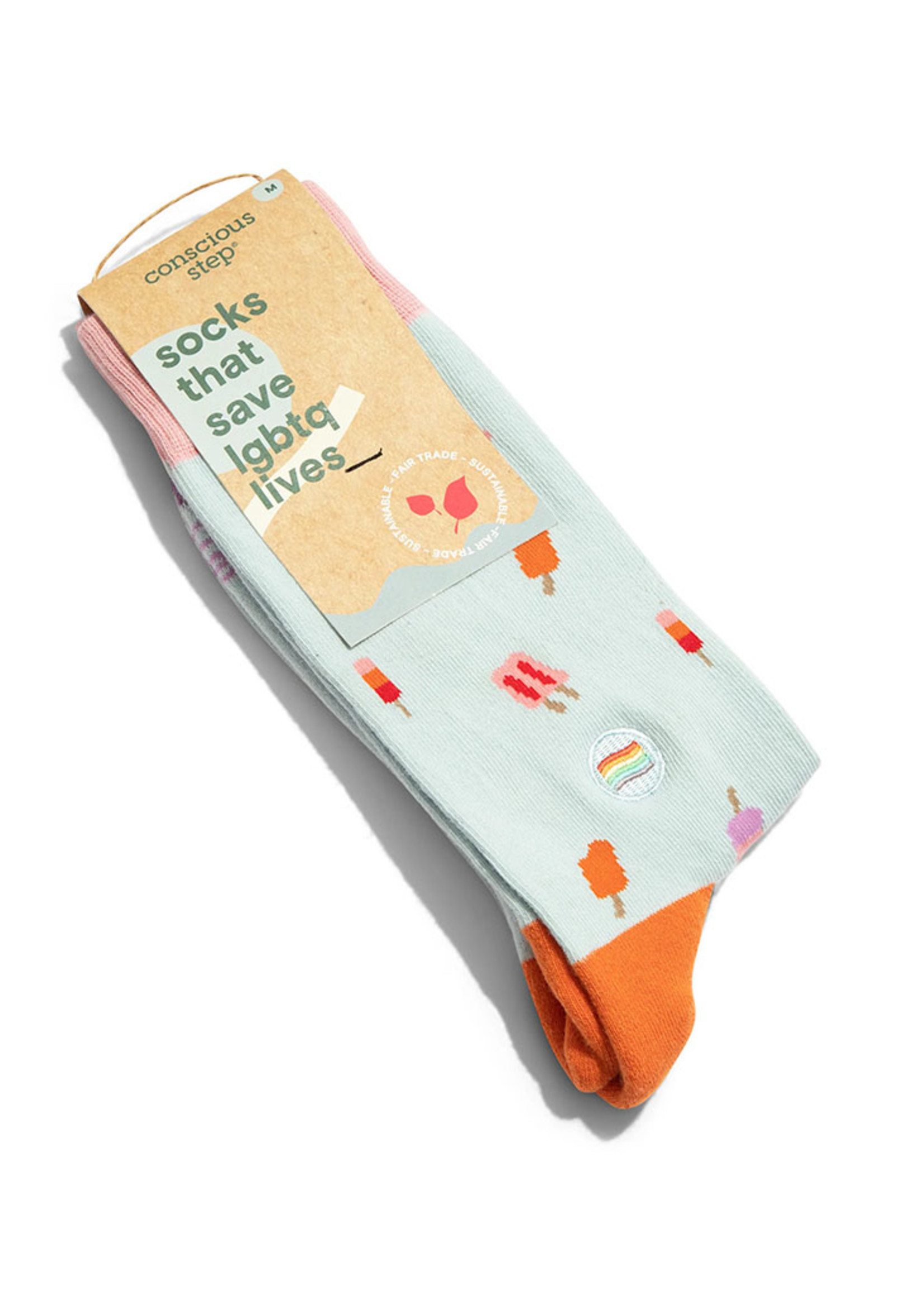 Conscious Step Women's Popsicle Socks That Save LGBTQ Lives