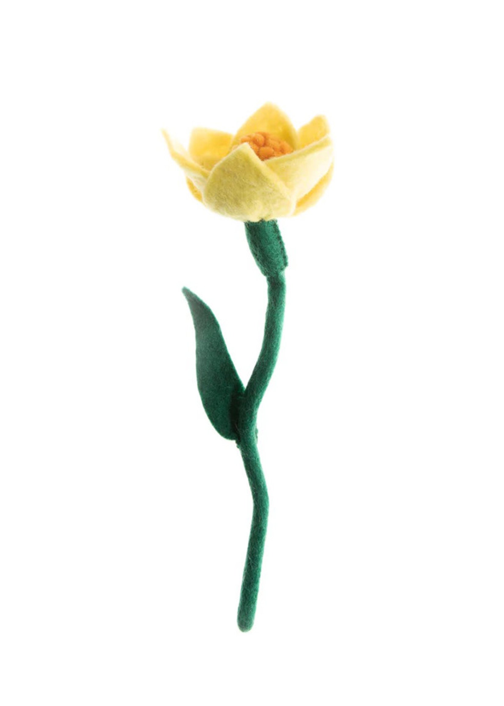 Global Goods Partners Felt Daffodil Flower