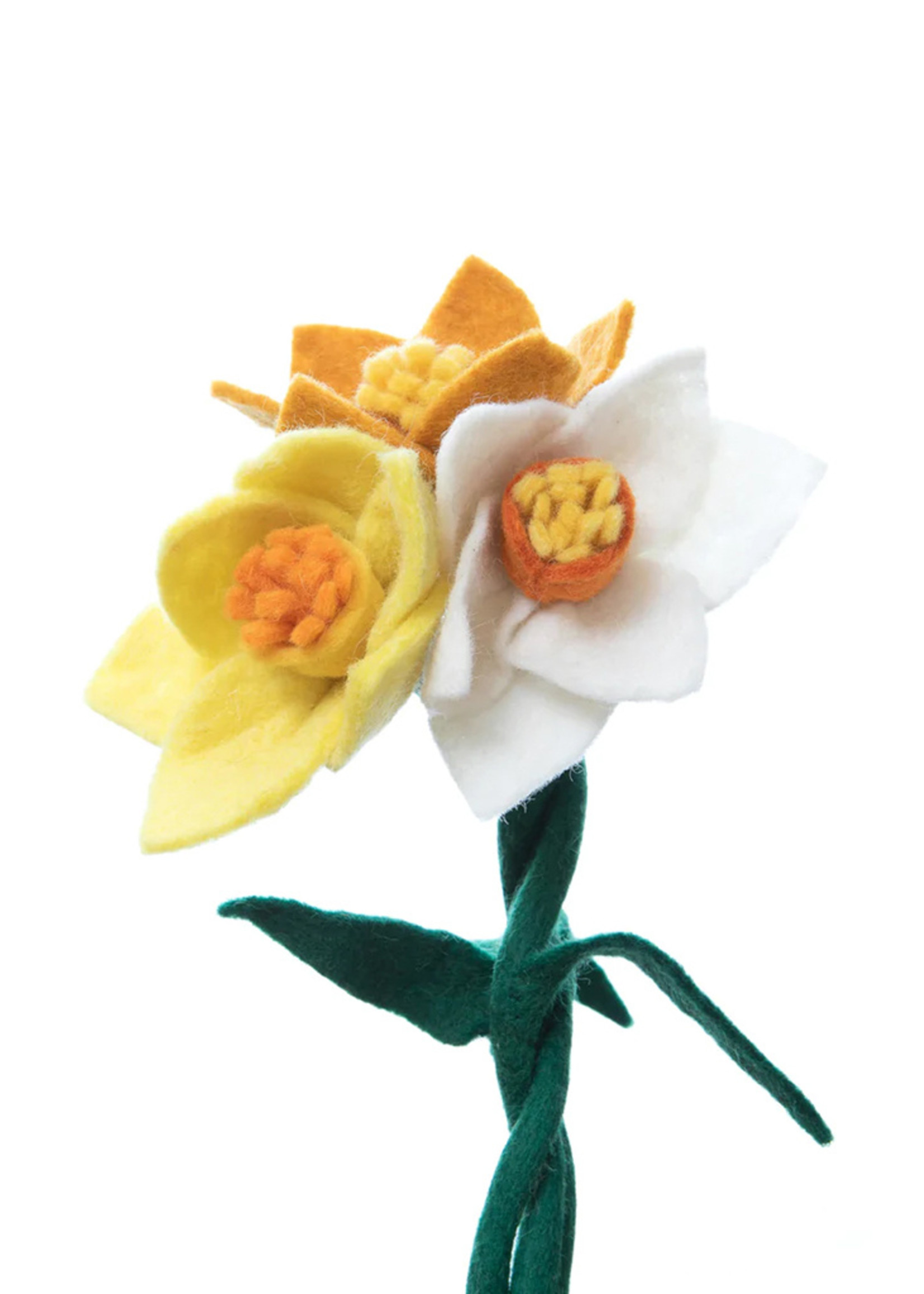 Global Goods Partners Felt Daffodil Flower