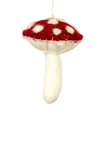 dZi Red Wild Mushroom Ornament