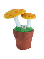 dZi Mellow Yellow Mushroom Potted Plant