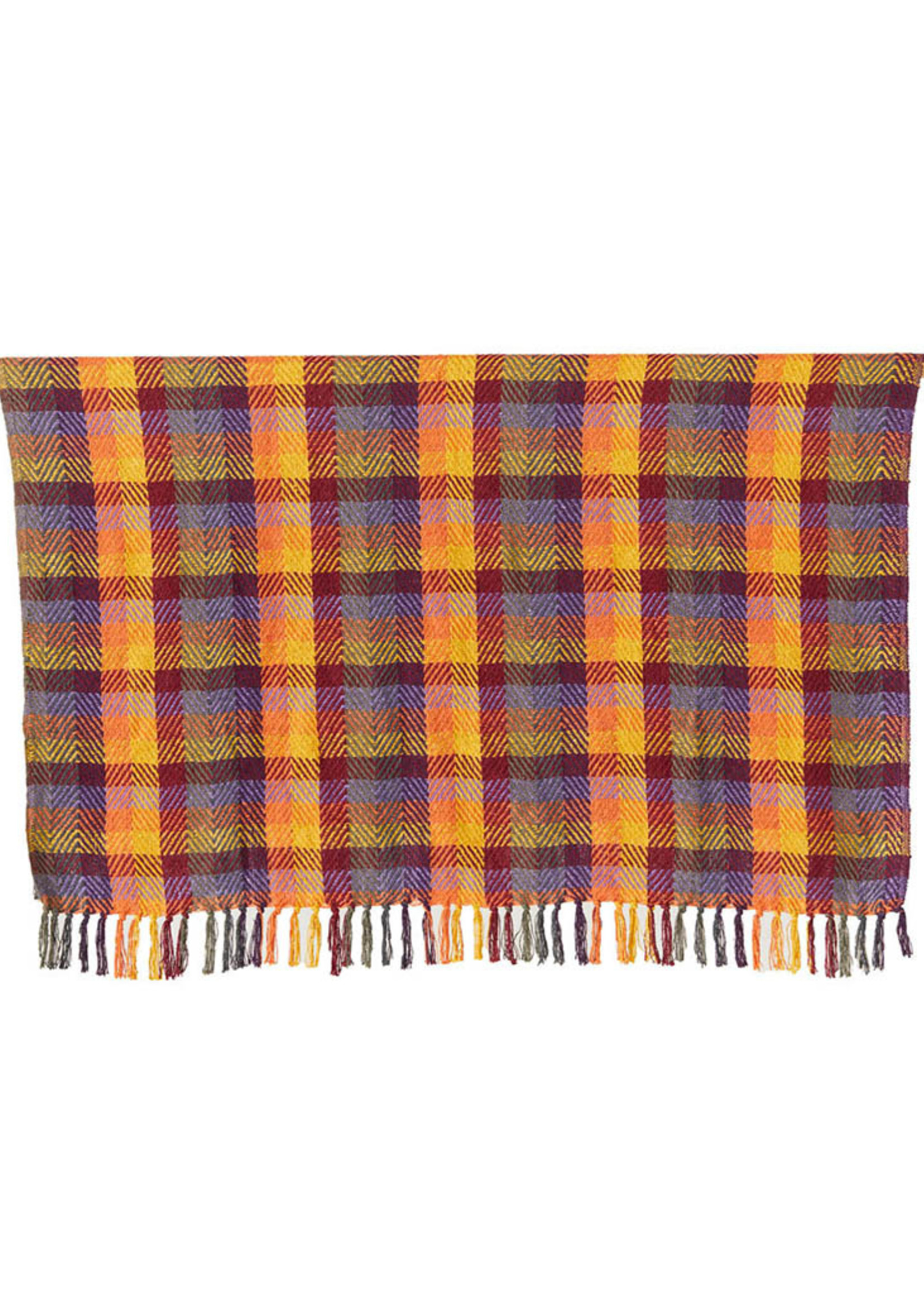 SERRV Harvest Plaid Rethread Throw