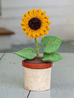 dZi Potted Felt Sunflower