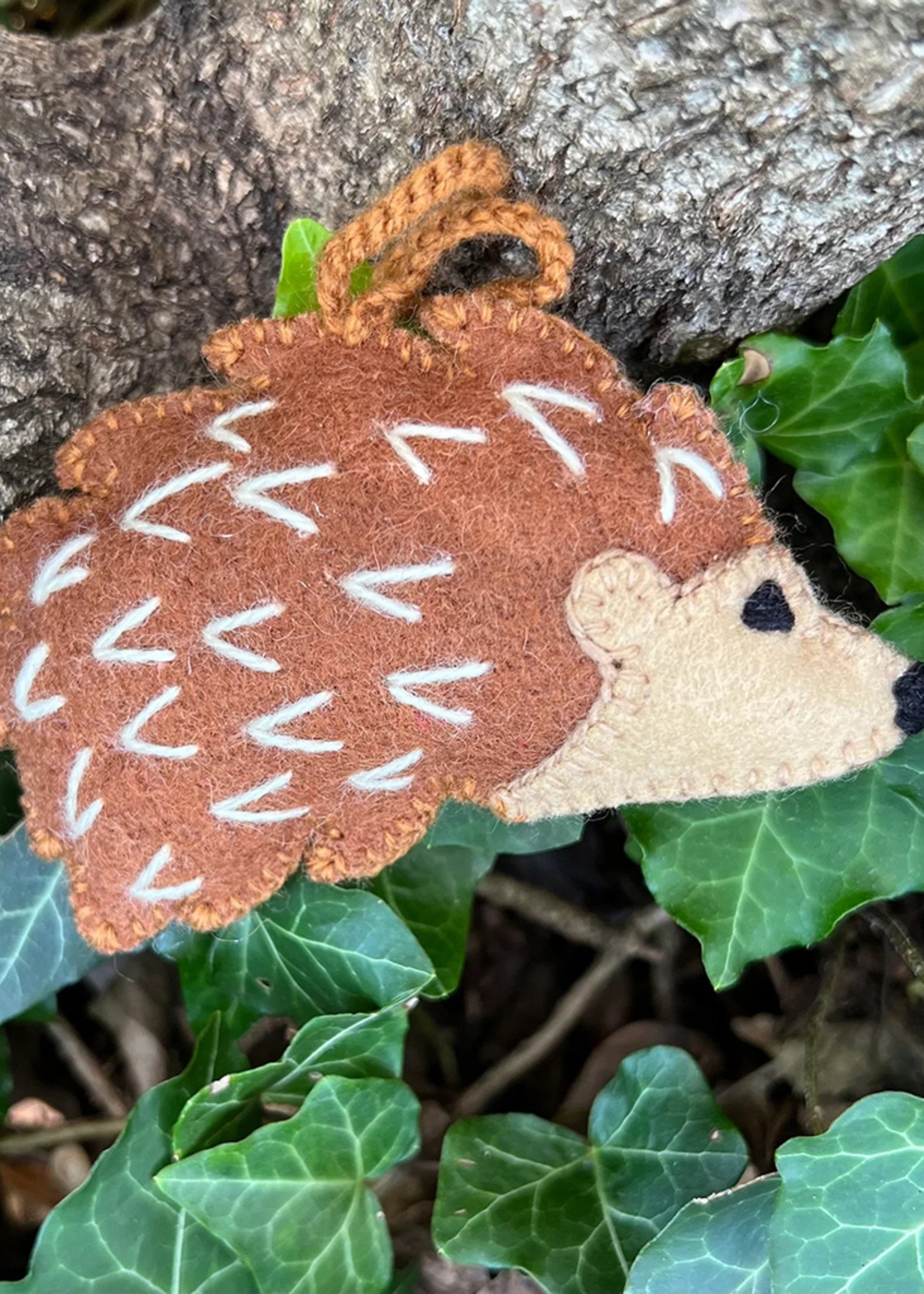 Felt Hedgehog Ornament