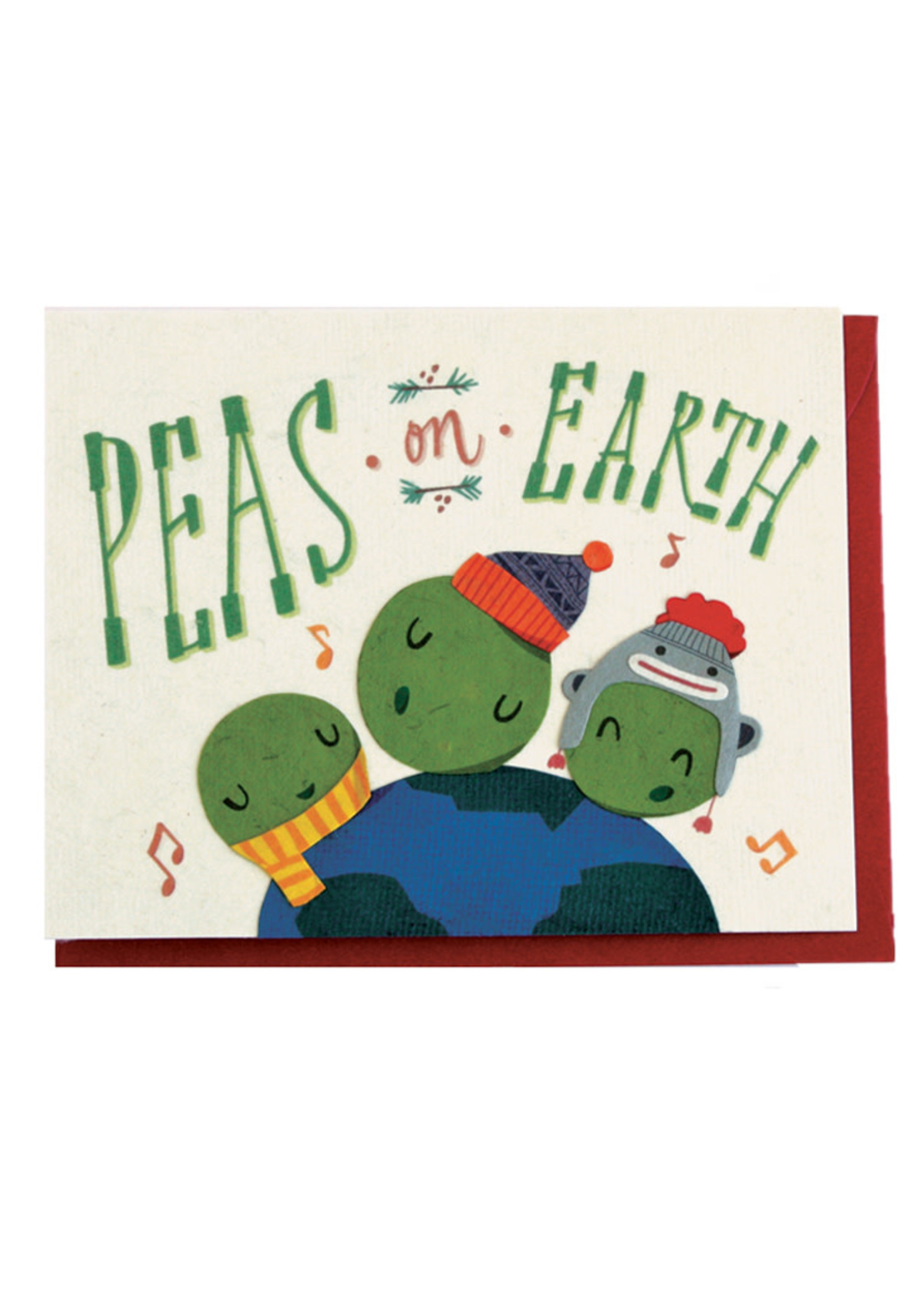 Good Paper Peas on Earth Card