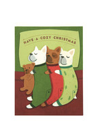 Good Paper Cozy Dog Christmas Card