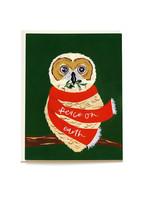 Peace on Earth Owl Card