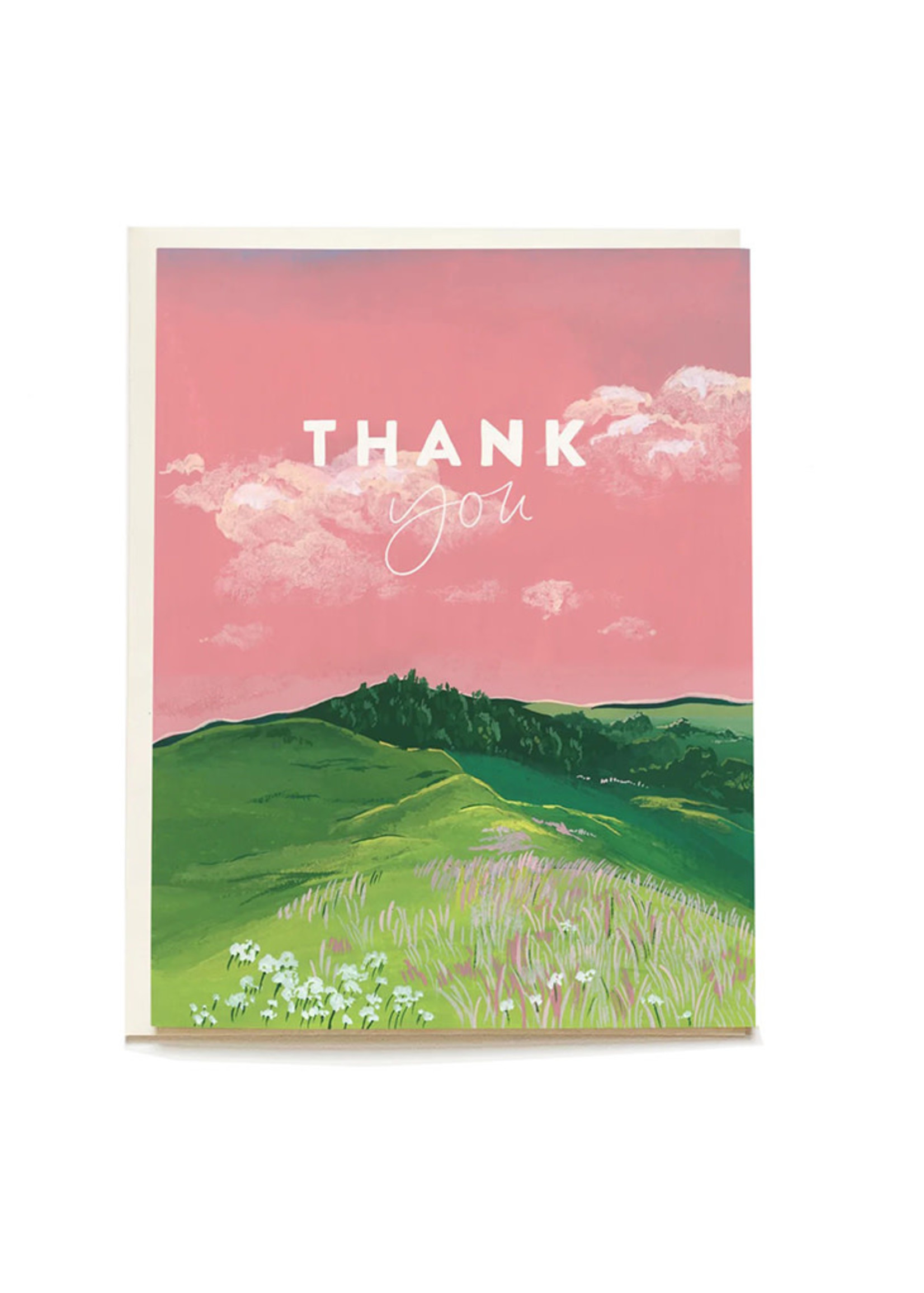 Sunset View Thank You Card