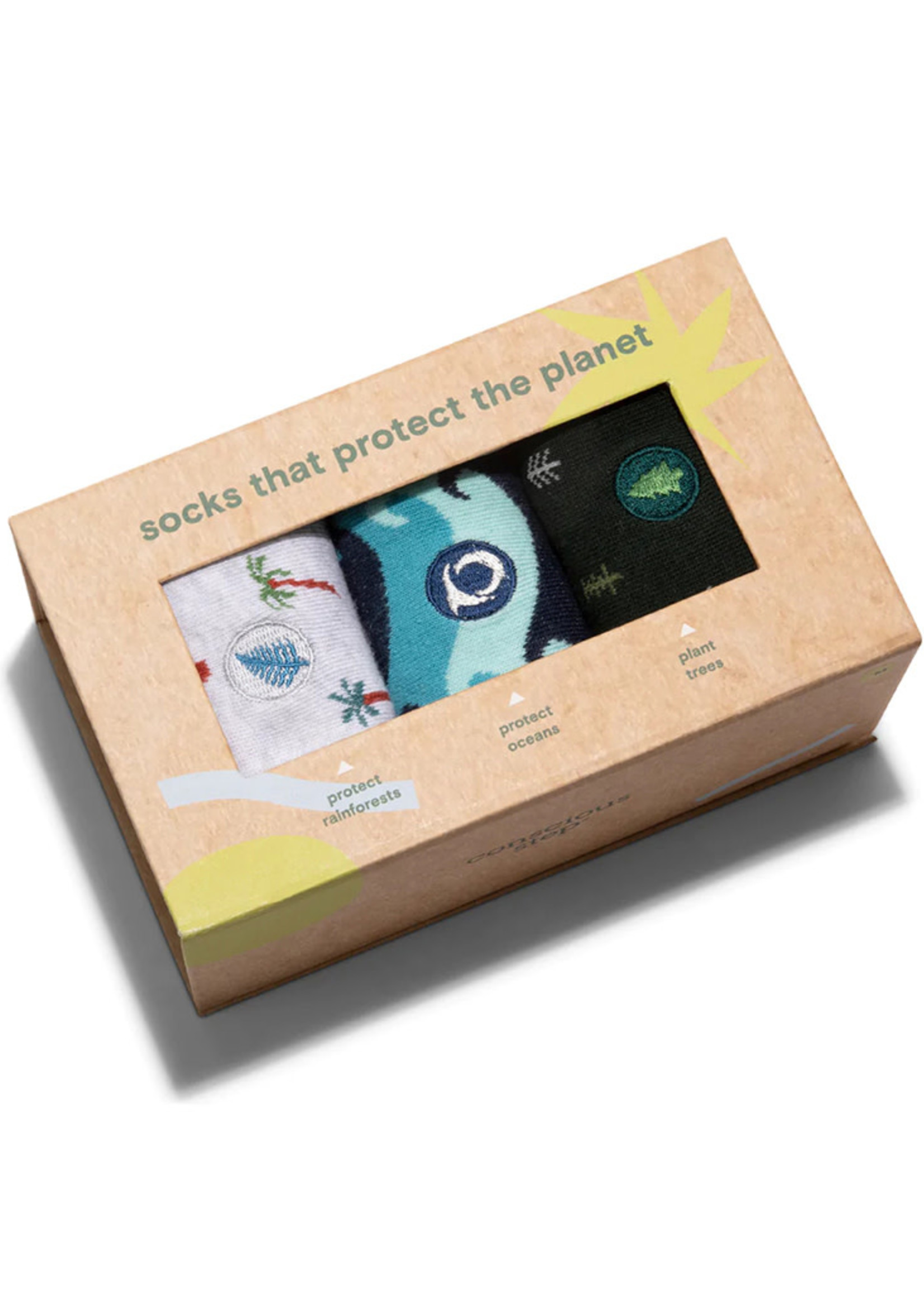 Conscious Step Women's Sock Box that Protect The Planet
