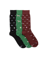 Conscious Step Women's Box Socks That Save Dogs [Black, Green, Red]