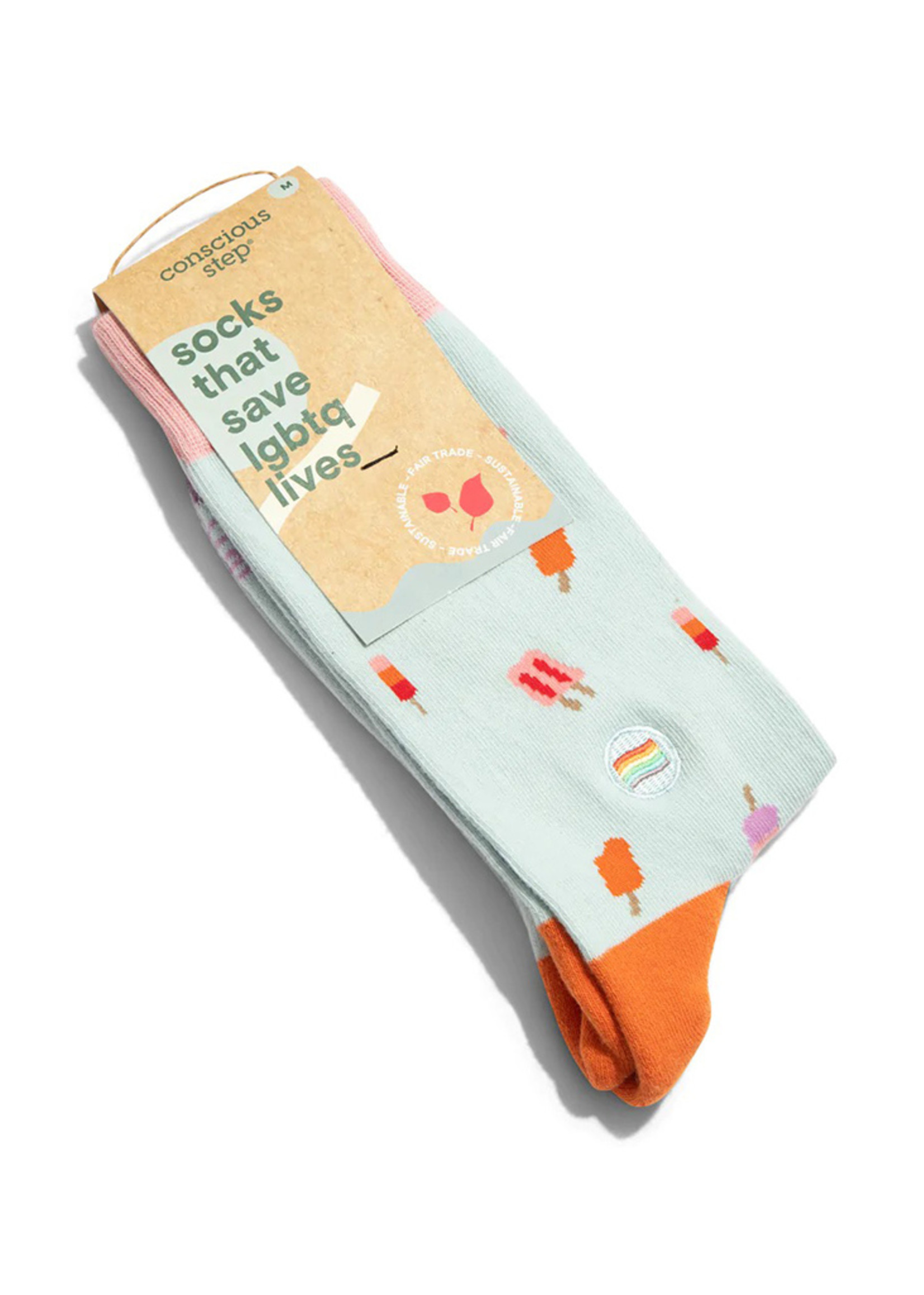 Conscious Step Men's Popsicle Socks That Save LGBTQ Lives