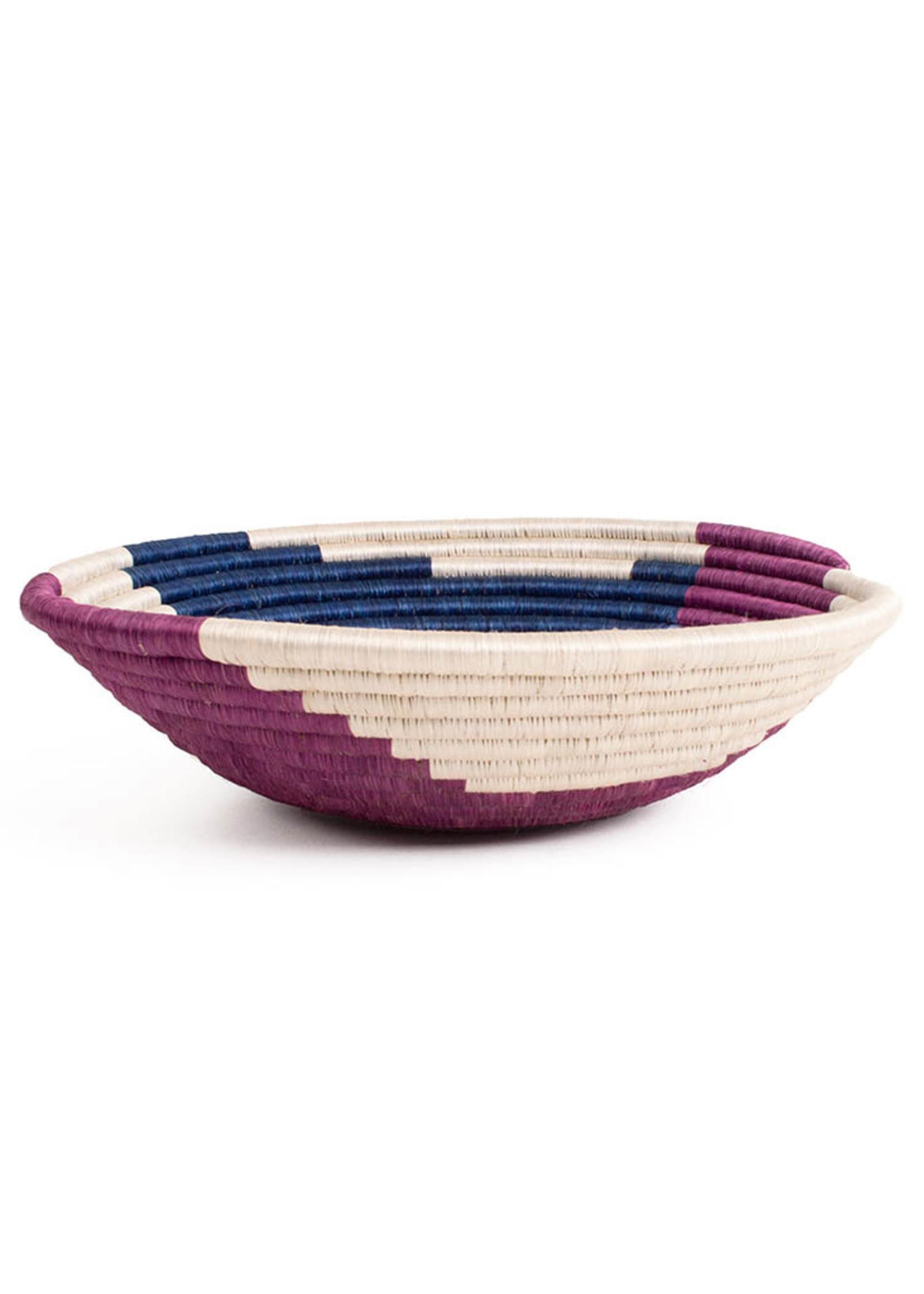 Kazi 12" Purple Synthesis Basket Bowl