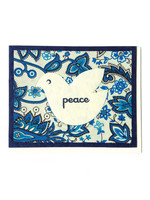 Holiday Batik Peace Dove Card