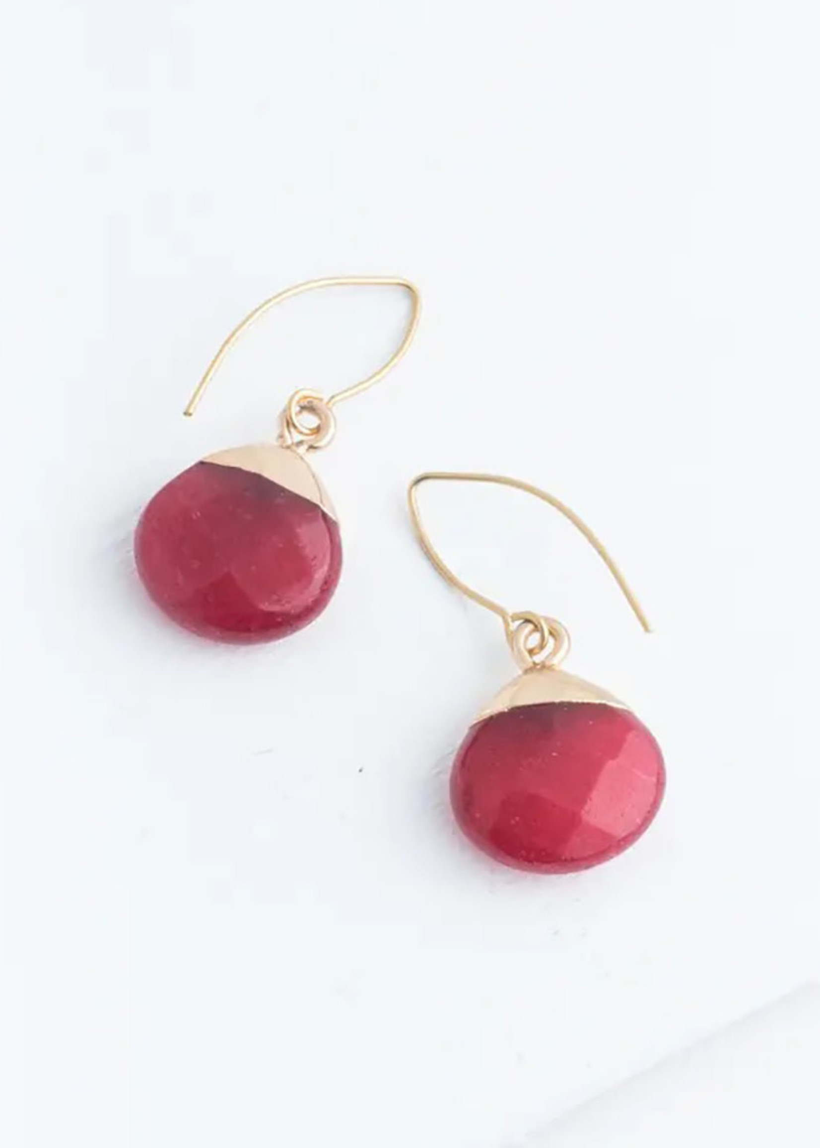 Starfish Project Pomegranate Red Wish Earrings
