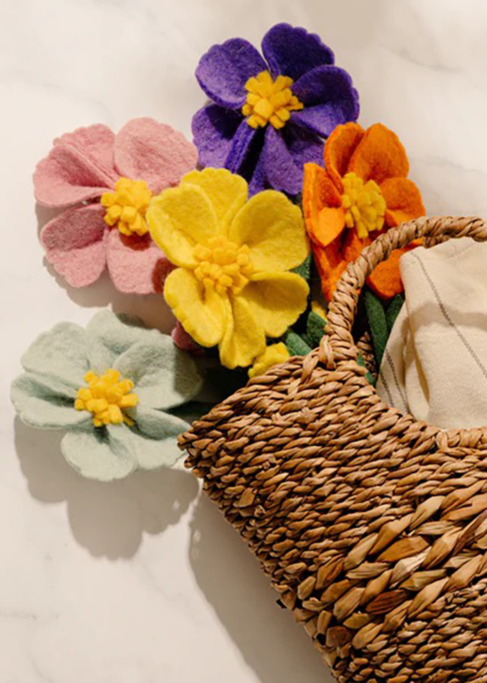 Handmade Felt Flowers from HumanKind Fair trade - HumanKind Fair Trade