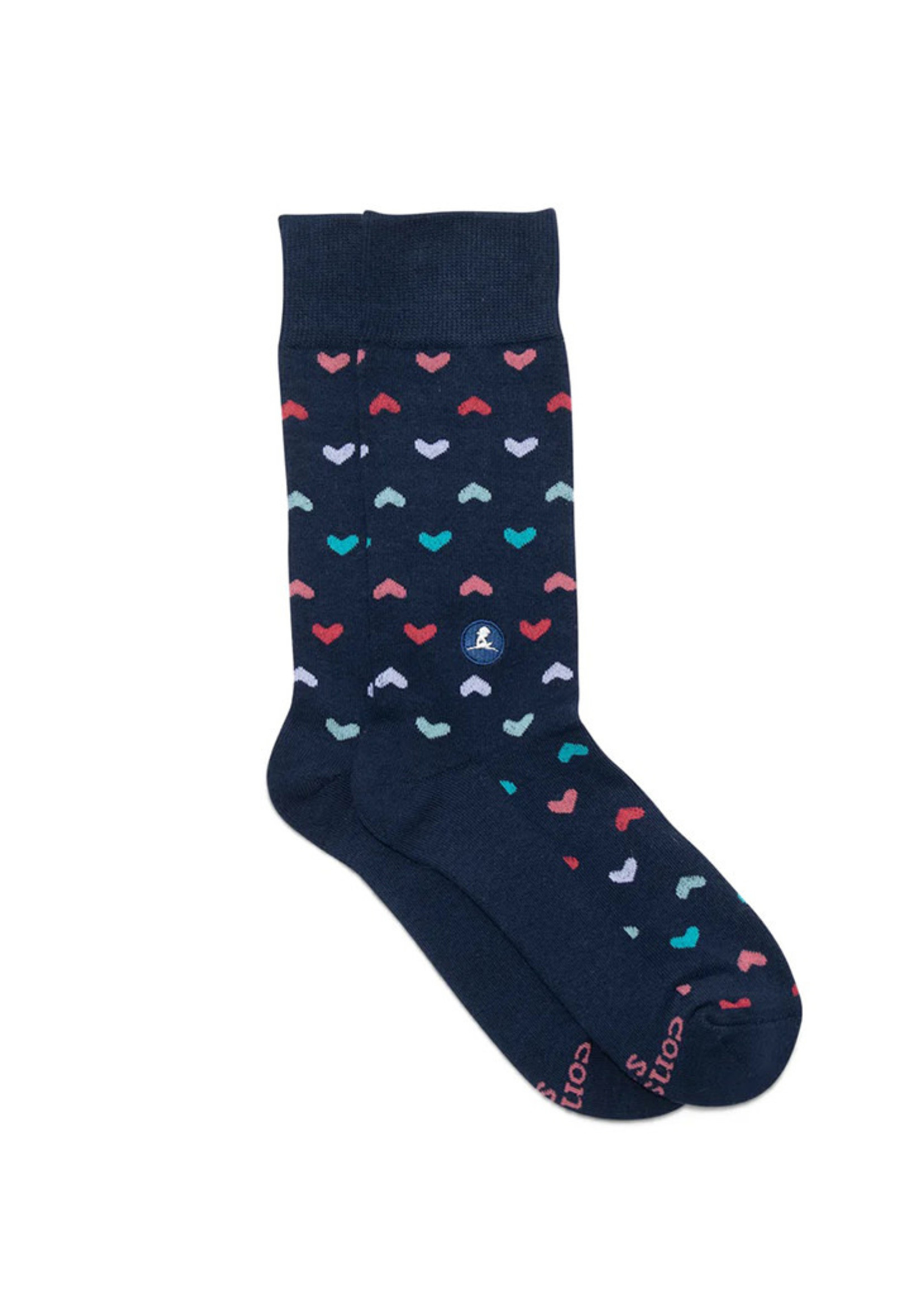 Conscious Step Women's Happy Heart Socks that Find A Cure