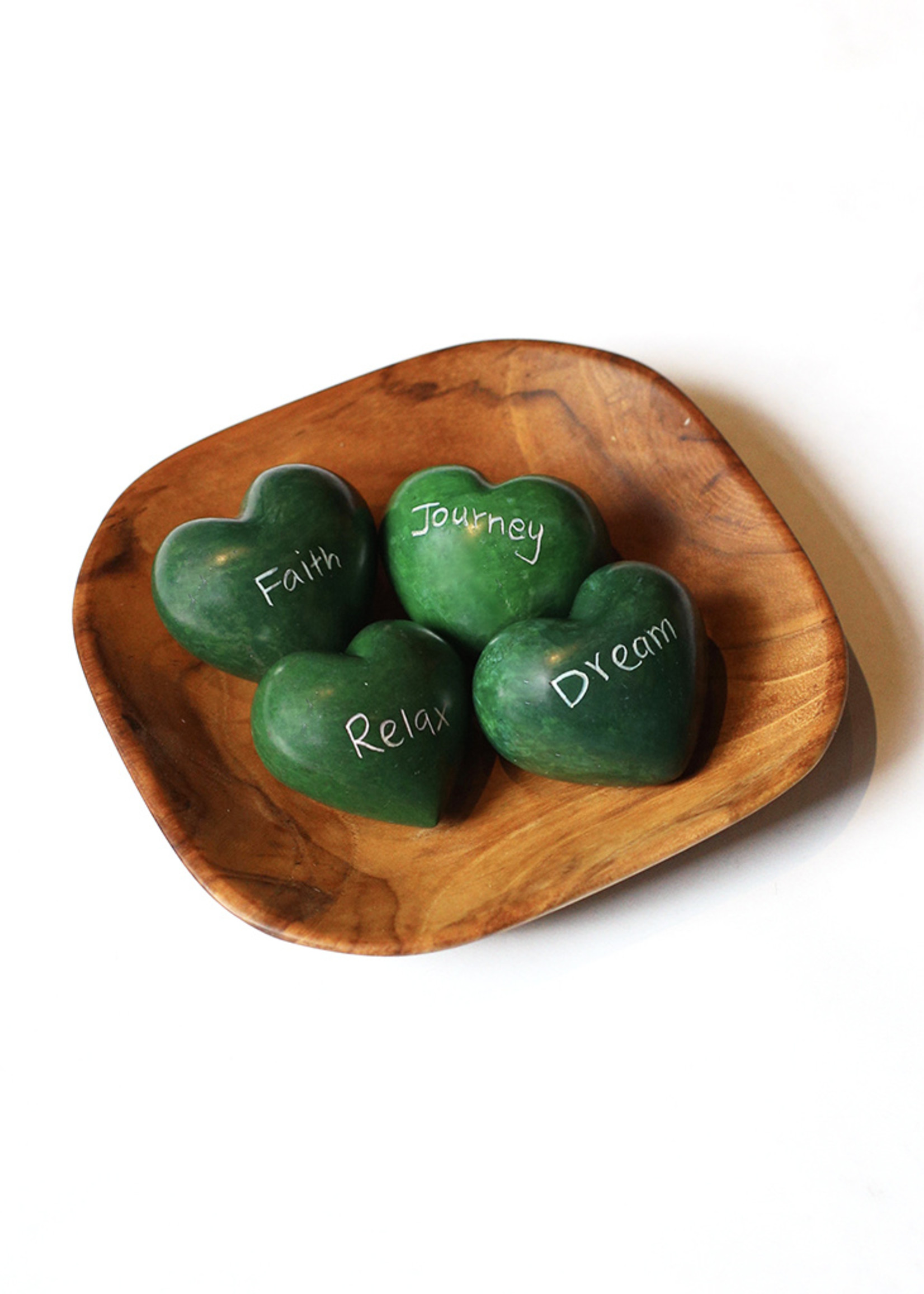 Soapstone Word Heart from HumanKind Fair Trade HumanKind Fair Trade