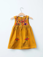 The Global Trunk Mustard Jardinita Dress