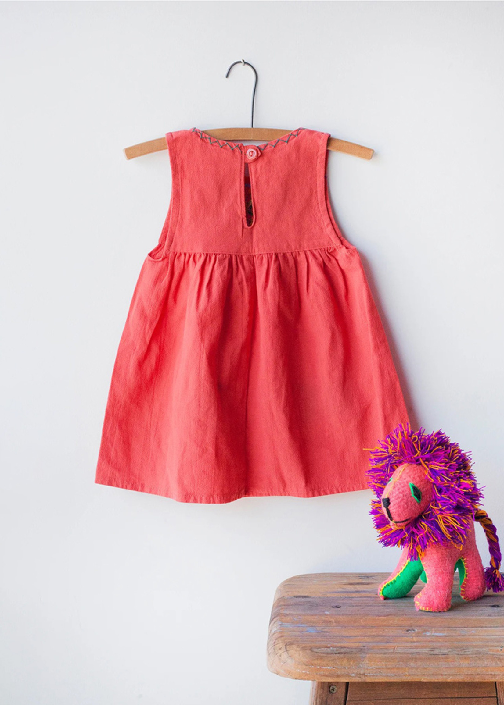 The Global Trunk Coral Pink Jardinita Dress
