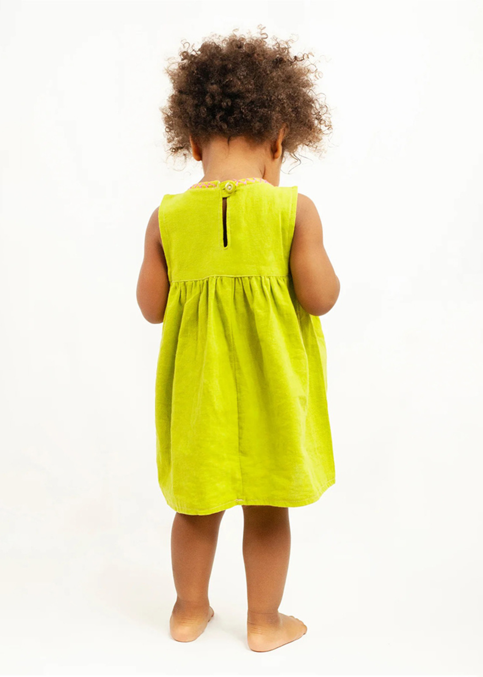 The Global Trunk Lime Green Jardinita Dress