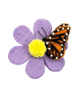 dZi Butterfly Bloom Felt Ornament