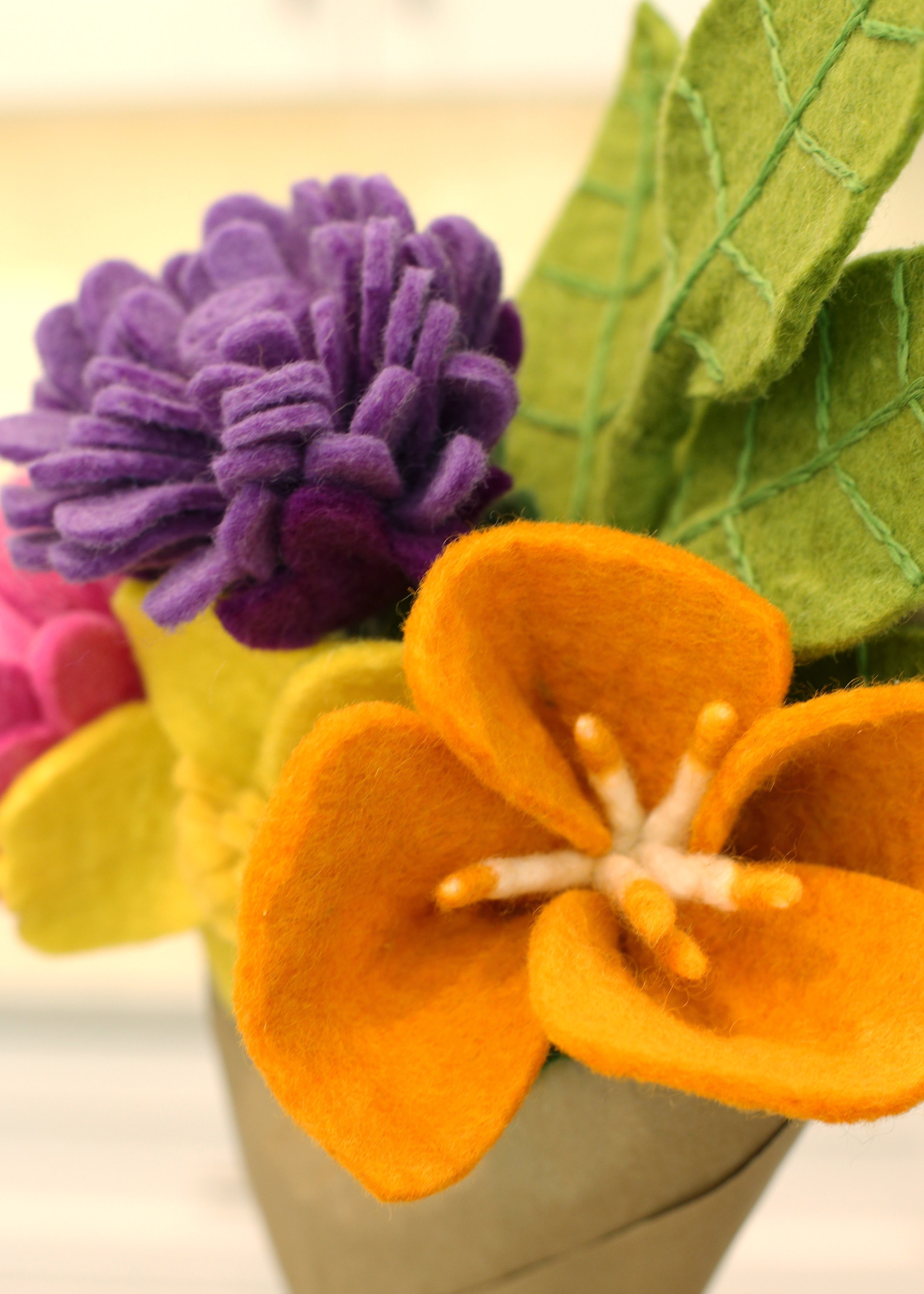 Handmade Felt Flowers from HumanKind Fair trade - HumanKind Fair Trade