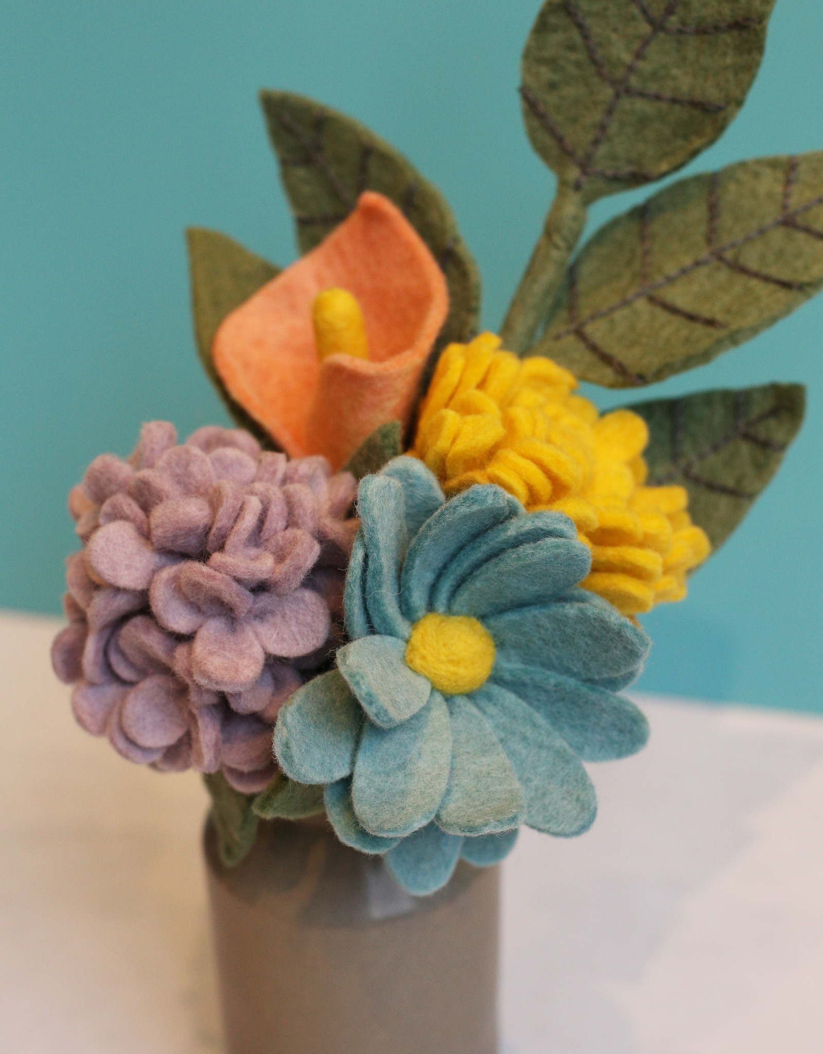 Spring Pastels Felt Flower Bouquet from HumanKind Fair Trade ...