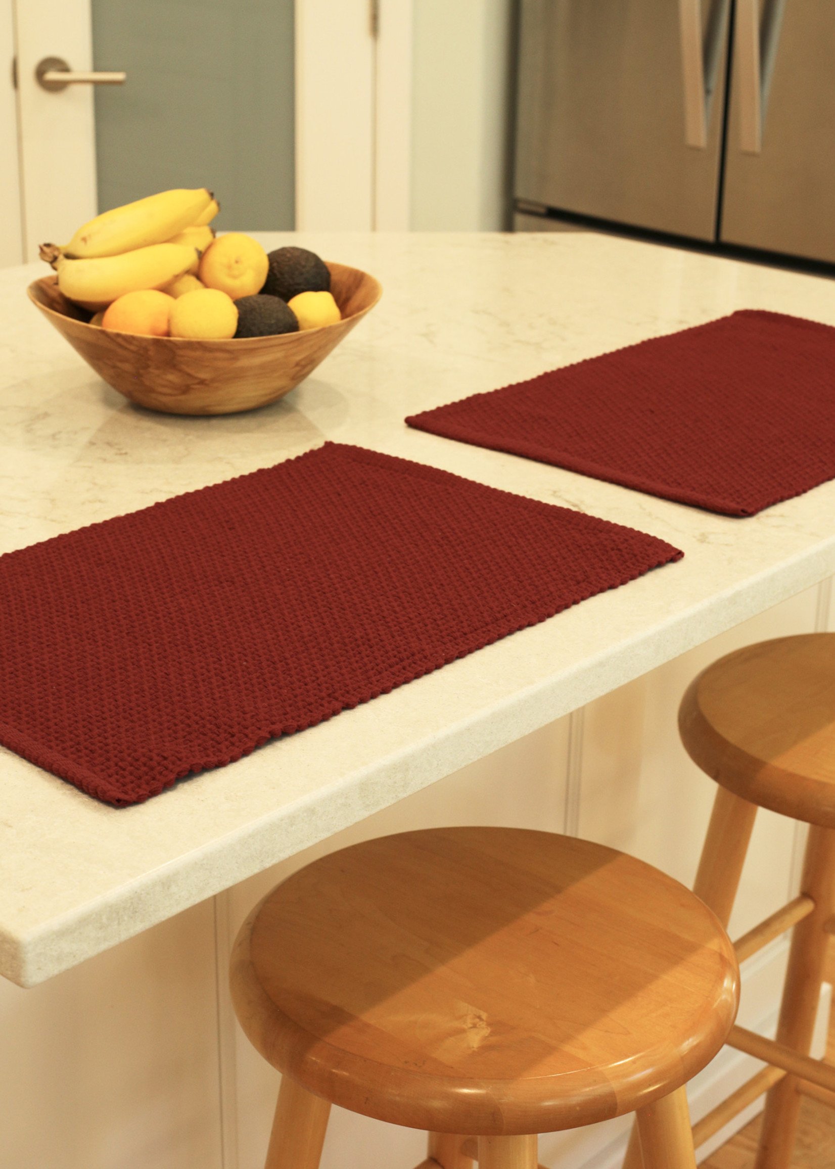 Natural Habitat Homespun Solid Placemats - Set of 2