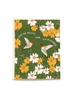 Hummingbird Wedding Card