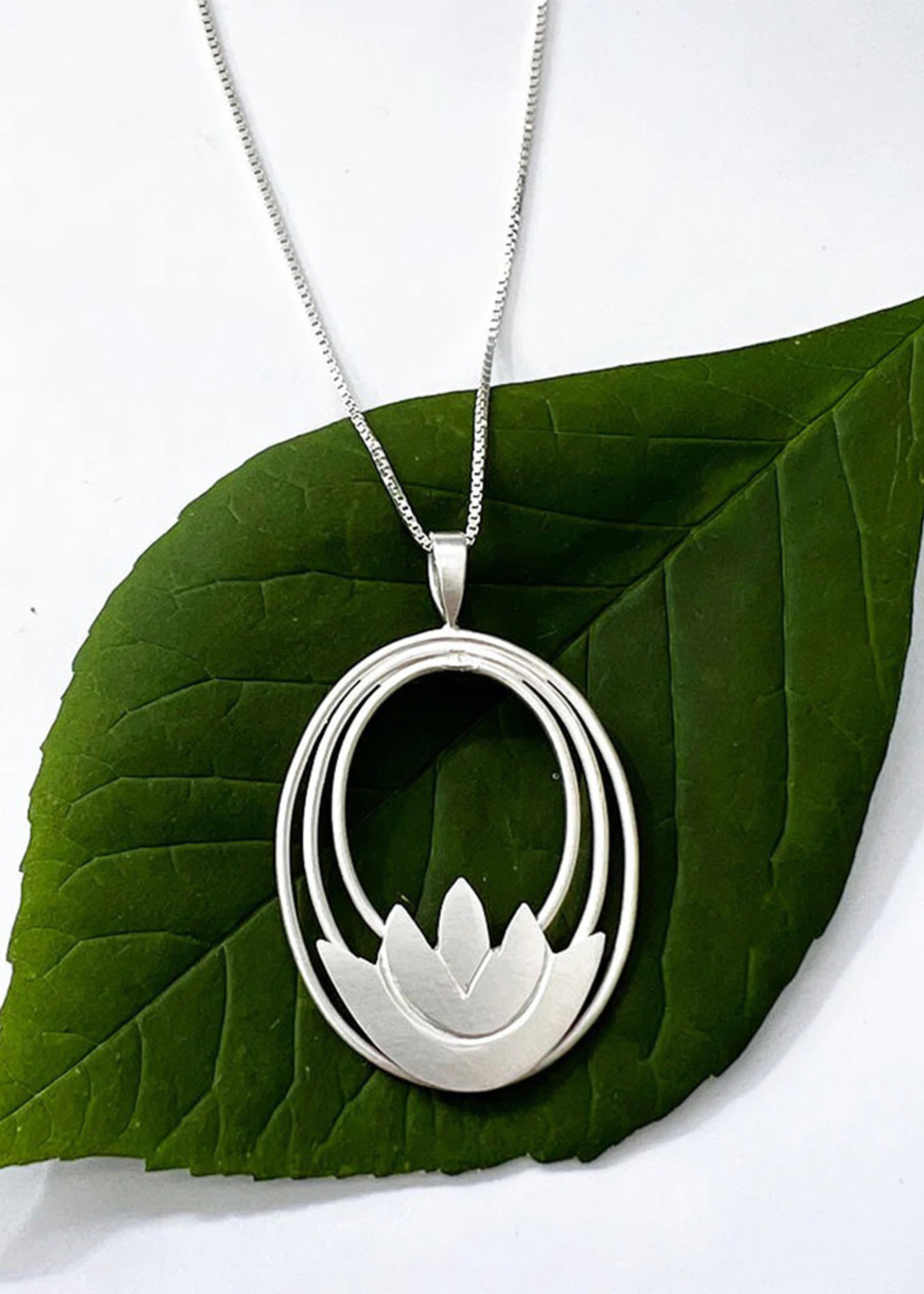 Women's Peace Collection Lovely Lotus Necklace