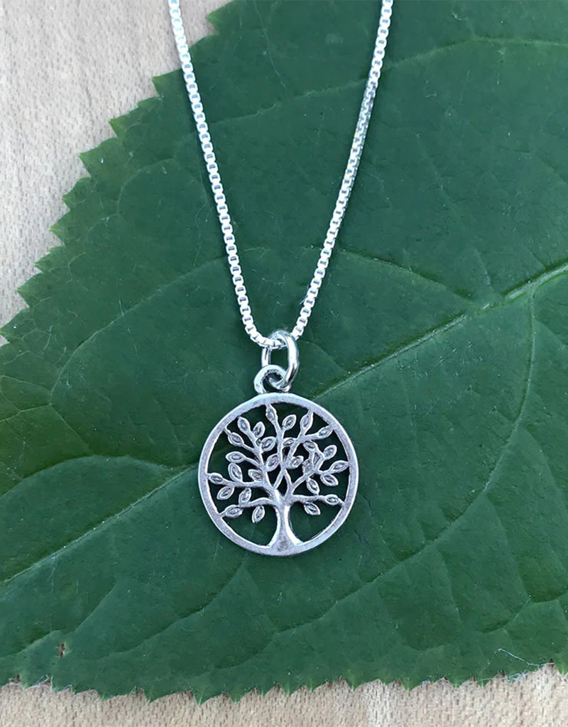 小物 Life RIPPLE NECKLACE Iridescent Blue Stone Necklace- 925 Sterling Silver Water