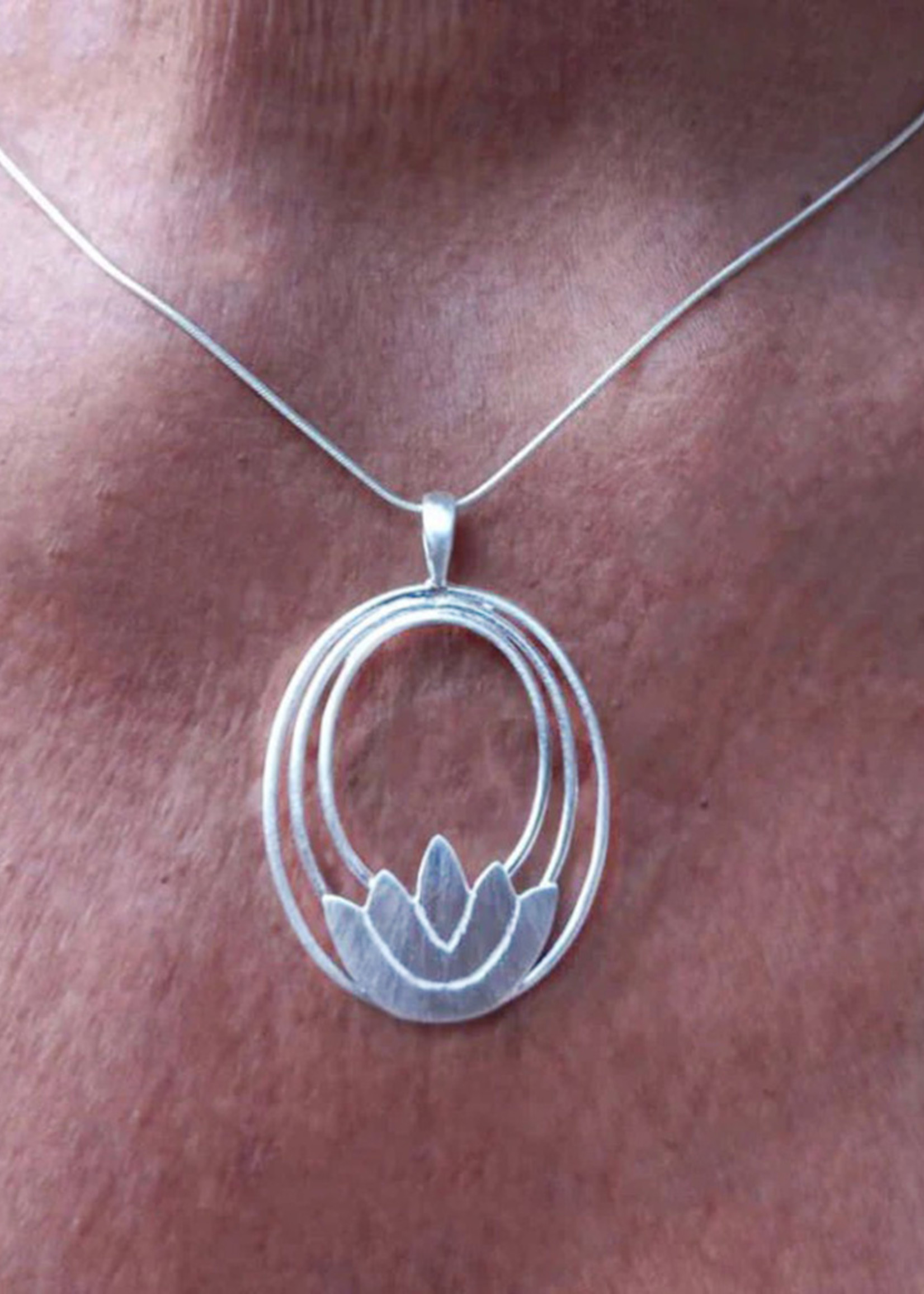 Women's Peace Collection Lovely Lotus Necklace