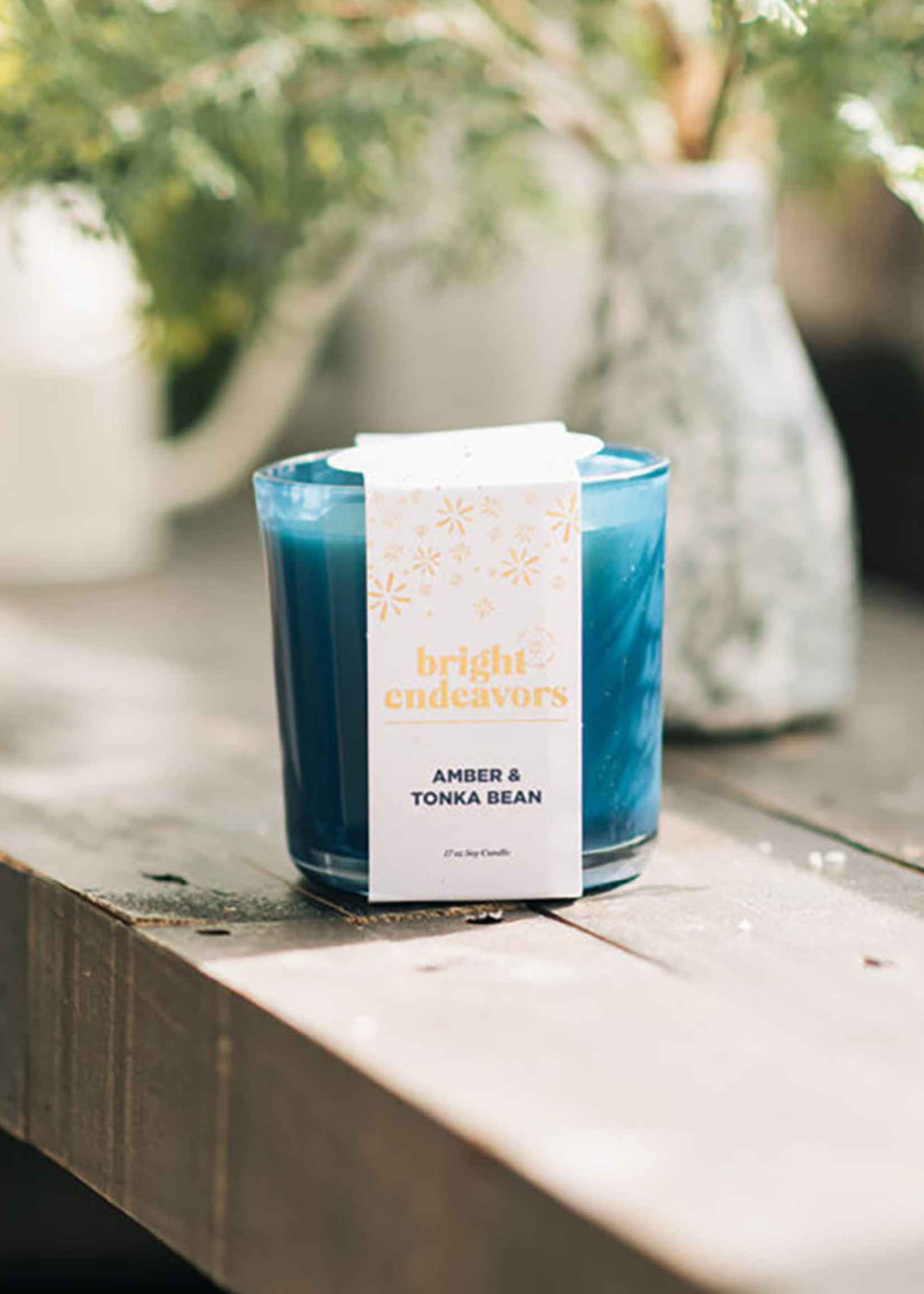 Bright Endeavors Amber & Tonka Bean Soy Candle