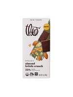 Theo Chocolate Almond Brittle Crunch 55% Dark Chocolate Bar