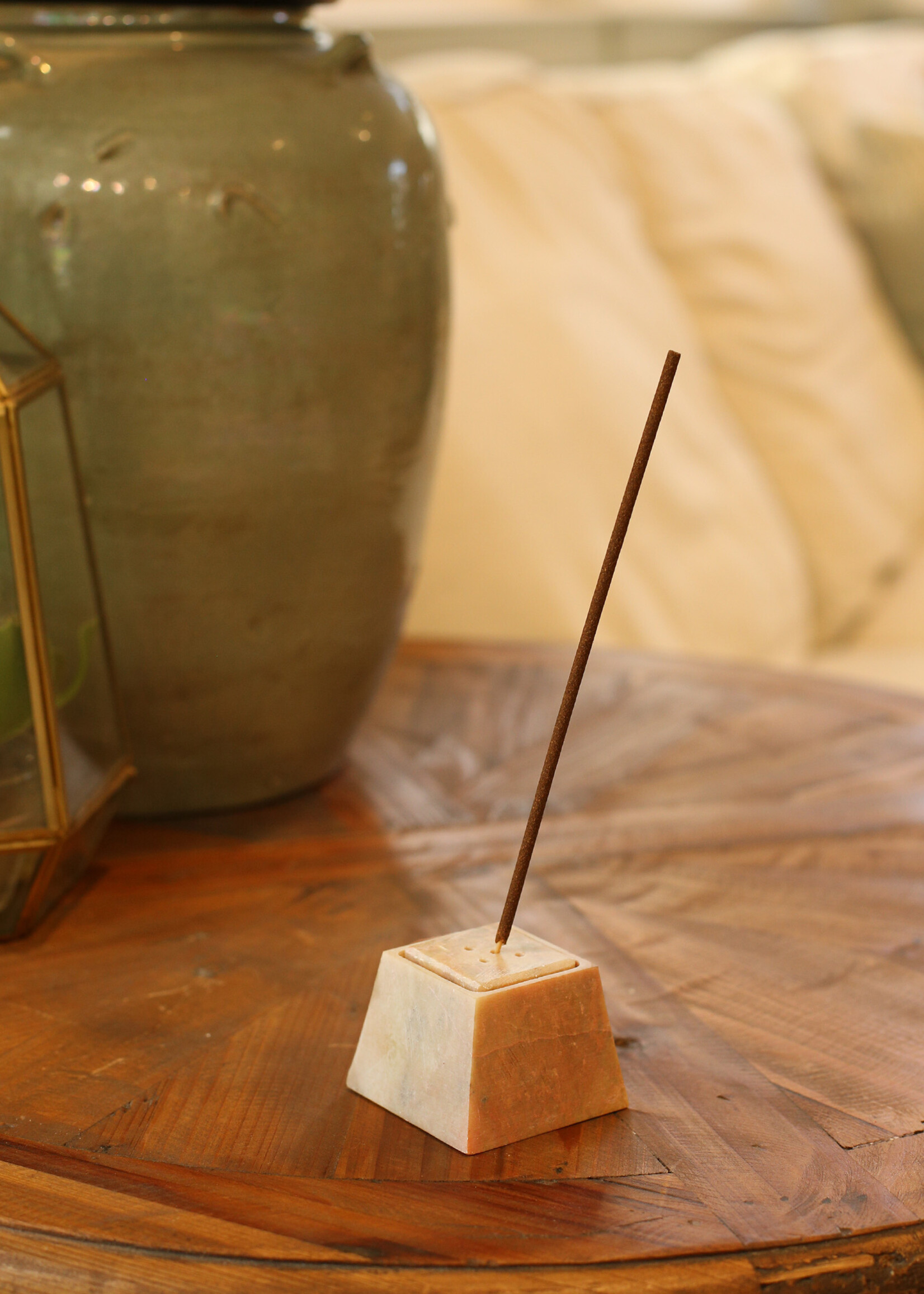 Natural Habitat Adjustable Soapstone Candleholder