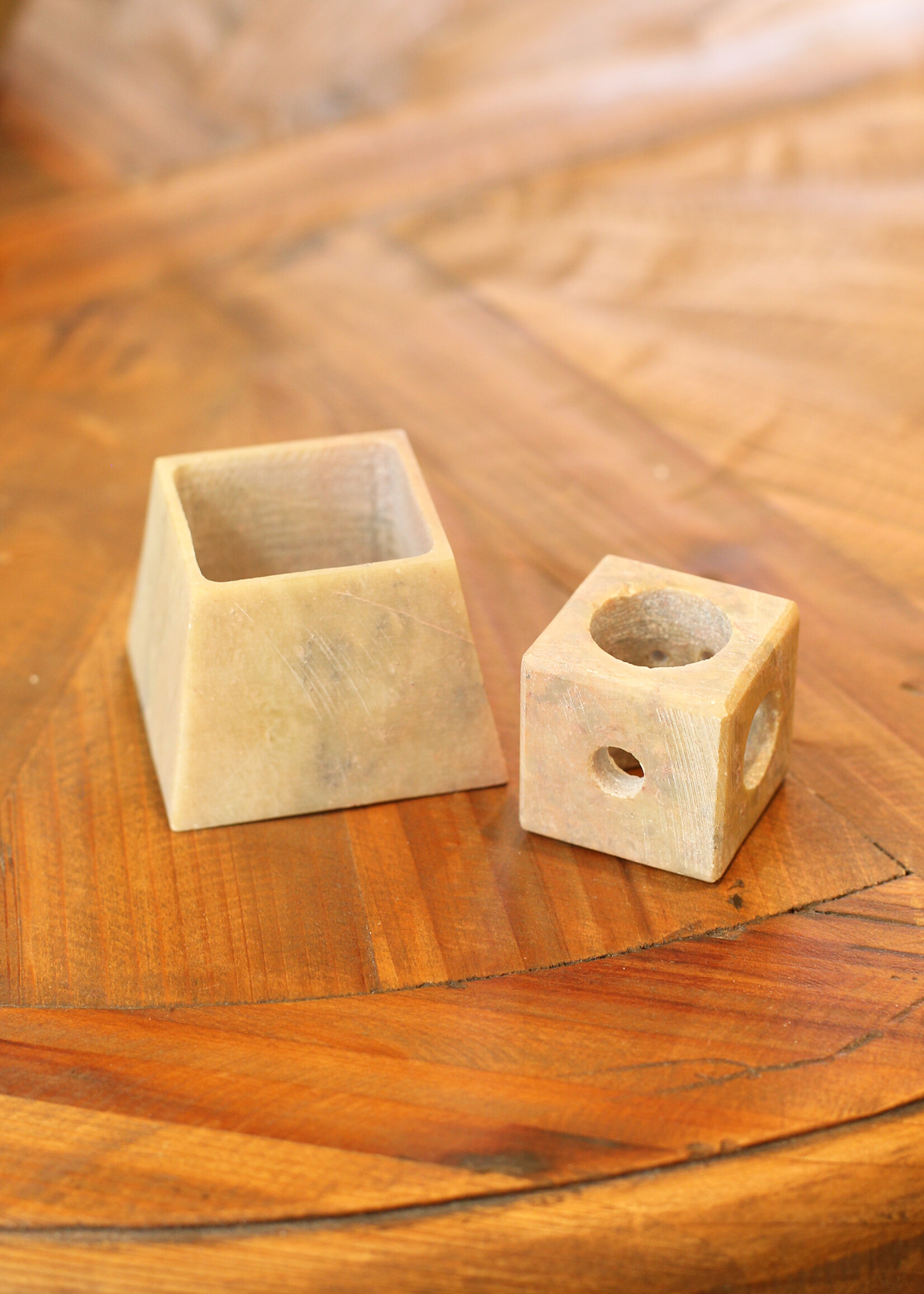 Natural Habitat Adjustable Soapstone Candleholder